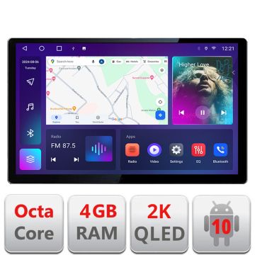 Navigatie Skoda Superb 3 2015- Qled 2K Octa Core 4+64 LTE 4G DSP Wifi 5Ghz android auto carplay radio gps internet EDT-E413-2K