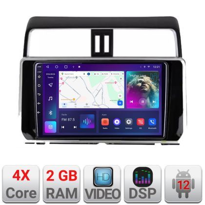 Navigatie Toyota Prado J150 2018- A-1065  2+32 GB Android Waze USB Navigatie Internet Youtube Radio