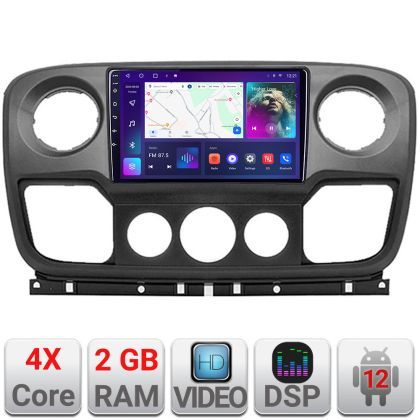 Navigatie Opel Movano, Renault Master 2010-2021 Android radio gps internet 2+32GB 4-Core Kit-movano+EDT-E210v2