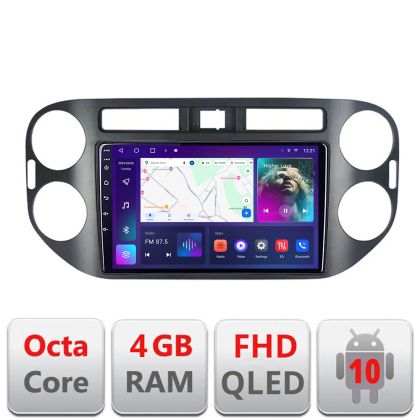 Navigatie VW TIGUAN si Golf Plus 2007-2011 B-489 Android Ecran QLED octa core 4+64 carplay android auto KIT-489+EDT-E309V3