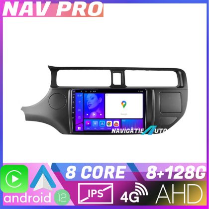 Navigatie Kia Rio 2011 2013 KIT 204 EDOTEC-LITE Android Ecran 720P Octa Core 8 128 Carplay
