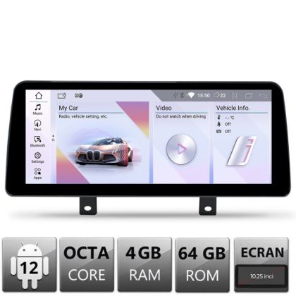Navigatie dedicata Edotec BMW Seria 1 F20 masini cu EVO Android ecran 10.25" 4+64 4G BT