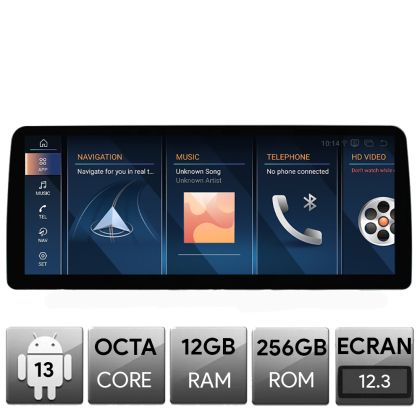 Navigatie dedicata Edotec BMW X3 G01, Android, Octa Core, 12+256, 12.3", Qled 2K 2400x900, Qualcomm 680