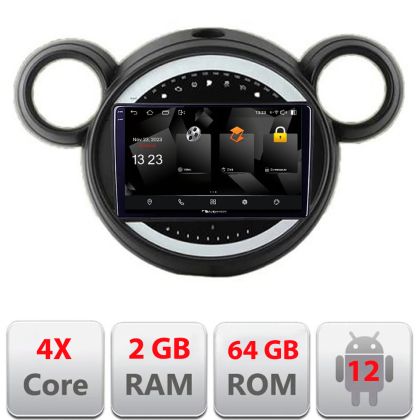 Navigatie Mini 2011-2015 sistem CIC Android Ecran 720P Quad Core 2+64 carplay android auto