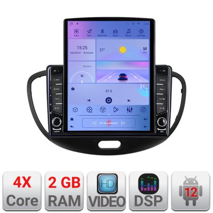 Navigatie Hyundai I10 2007-2013 Android radio gps internet quad core 2+32 ecran vertical 9.7" KIT-i10-2007+EDT-E708