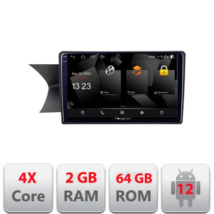 Navigatie Mercedes C W204 NTG4.5 2012-2015 Android Ecran 720P Quad Core 2+64 carplay android auto