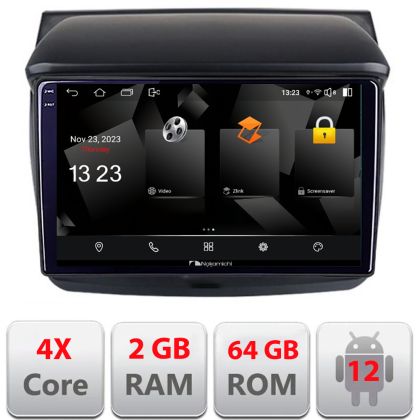 Navigatie Mitsubishi L200 2006-2014 5230-094 Android Ecran 720P Quad Core 2+64 carplay android auto