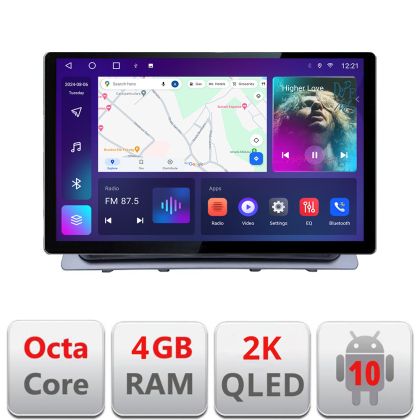 Navigatie Honda CR-V 2023- Qled 2K Octa Core 4+32 LTE 4G DSP Wifi 5Ghz android auto carplay radio gps internet kit-crv2023+EDT-E413-2K+kit-10-9