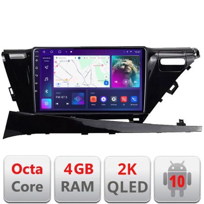 Navigatie Toyota Camry 2017-2021 V1 Android Octa Core Ecran 2K QLED GPS 4G 4+32GB 360 kit-camry-2018+EDT-E410-2K