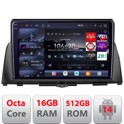 Navigatie Kia Optima 2016- Edotec Kit-345 8 core QLED 2K 12+256GB 360 Android Waze USB Navigatie Internet Youtube Radio