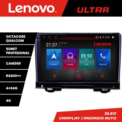 Navigatie Honda HR-V 2022- Qled 1K Octa Core 4+64 LTE 4G DSP Wifi 5Ghz HDMI android auto carplay radio gps internet kit-hr-v2022+ULTRA-10-4+64