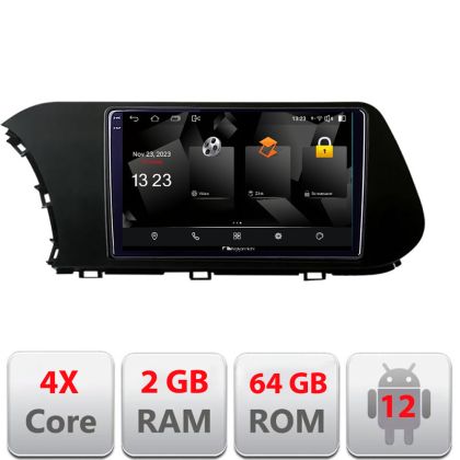 Navigatie Hyundai I20 2020- 5230-i20 Android Ecran 720P Quad Core 2+64 carplay android auto