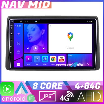 Navigatie Opel Movano Renault Master 2020- Octa Core EDOTEC-LITE Android Ecran 720P Octa Core 4+64 Carplay  Android auto v2