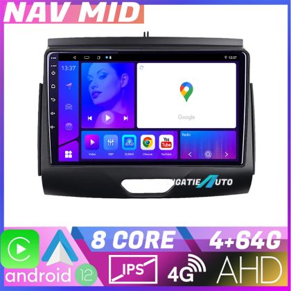 Navigatie Ford Ranger 2015 cu cd EDOTEC-LITE Android Ecran 720P Octa Core 4 64 Carplay