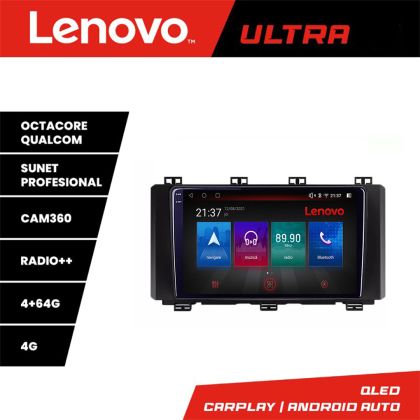 Navigatie Toyota Auris 2013-2018 Lenovo 8 core QLED Qualcomm 4+64 360 Android Waze USB Navigatie Internet Youtube Radio