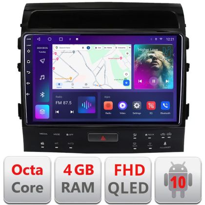 Navigatie Toyota Landcruiser 200 V8 2007-2015 cu navi si 360 Android radio gps internet quad core 4+64 carplay android auto KIT-381-360+EDT-E309v3
