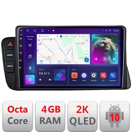 Navigatie Audi A4 2008-2016 NON-MMI C-A4 Android Octa Core Ecran 2K QLED GPS 4G 4+32GB 360 KIT-A4+EDT-E410-2K