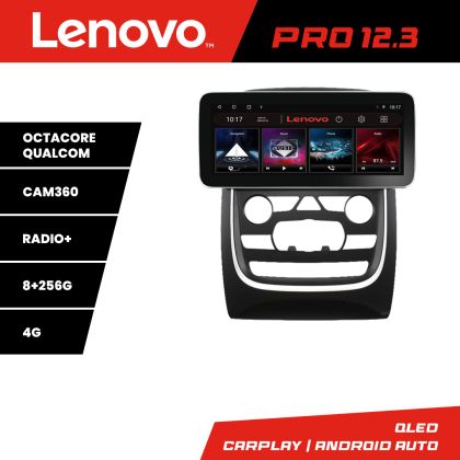 Navigatie Dodge Durango 2014-2020 Lenovo Qled 12.3 inch Octa Core 8+256 360 DSP ADAS carplay android auto radio internet Kit-+PRO-12.3-8+256