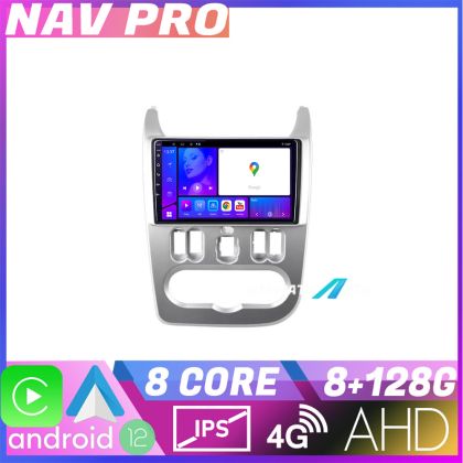 Navigatie Dacia Duster 2010 2012 KIT 099 EDOTEC-LITE Android Ecran 720P Octa Core 8 128 Carplay