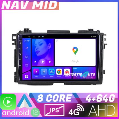 Navigatie Honda HR V 2013 2018 EDOTEC-LITE Android Ecran 720P Octa Core 4 64 Carplay