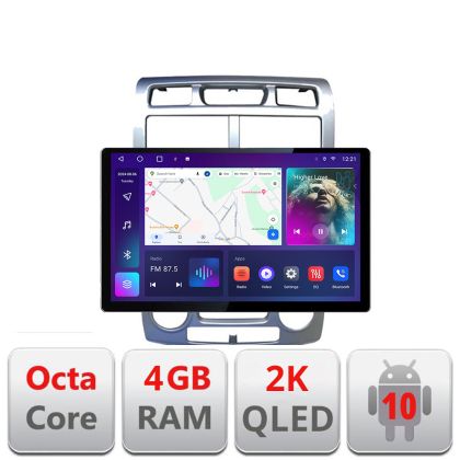 Navigatie dedicata Kia Sportage 2005-2007 N-0023 Edonav ecran 13" 2K 4+32 Android Waze USB Navigatie 4G 360 Toslink Youtube Ra