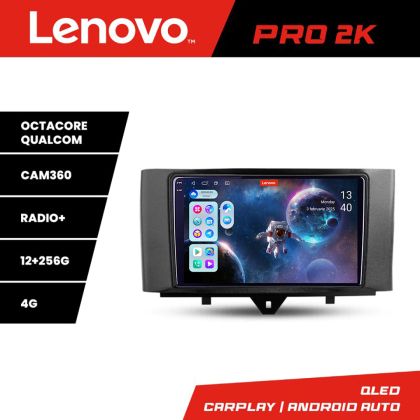 Navigatie Smart For Two 2010-2015 Lenovo Kit-Smart10 8 core QLED 2K 12+256 360 Android Waze USB Navigatie Internet Youtube Radio
