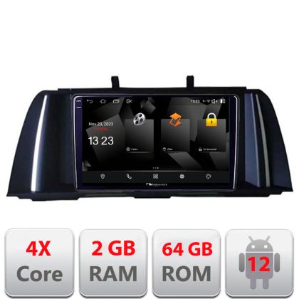 Navigatie Seria 5 F10 2010-2012 CIC Android Ecran 720P Quad Core 2+64 carplay android auto