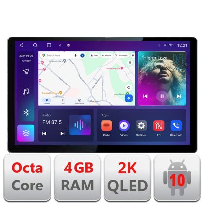 Navigatie dedicata Peugeot 508 N-5637 Edonav ecran 13" 2K 4+32 Android Waze USB Navigatie 4G 360 Toslink Youtube Radio KIT-563