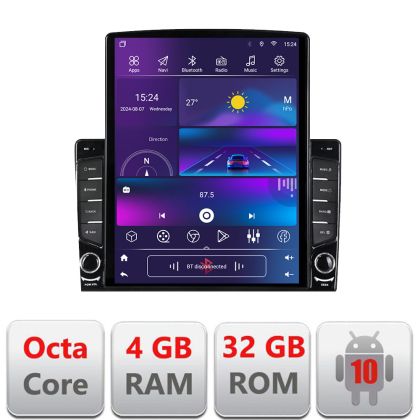 Navigatie dedicata Citroen DS5  dedicata Ouad core 4+32 ecran vertical 9.7" DSP 360 FHD AHD Android radio gps internet  KIT-ds4+EDT-E709