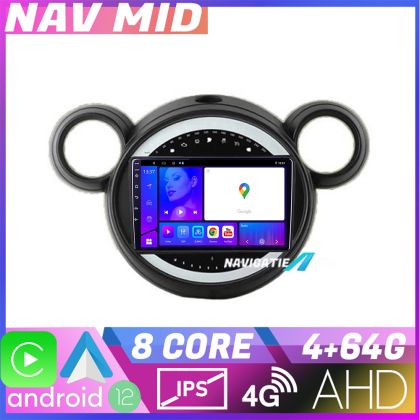 Navigatie Mini 2011 2015 sistem CIC EDOTEC-LITE Android Ecran 720P Octa Core 4 64 Carplay