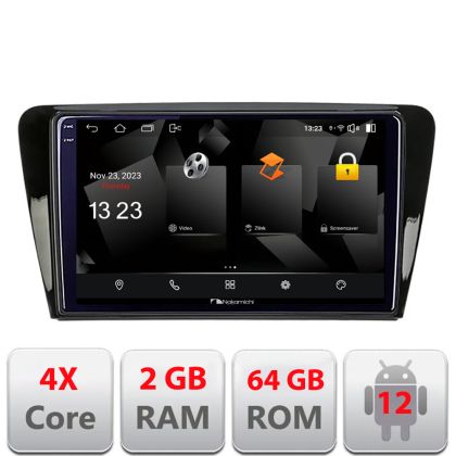 Navigatie Skoda Rapid Seat Toledo 2013+ Android Ecran 720P Quad Core 2+64 carplay android auto