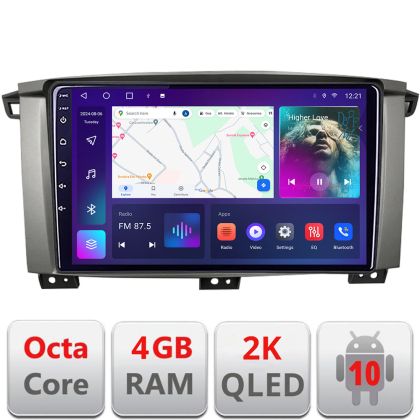 Navigatie Toyota Land Cruiser L100 2002-2006 Android ecran Qled 2K Octa core 4+32 KIT-L105+EDT-E410-2K
