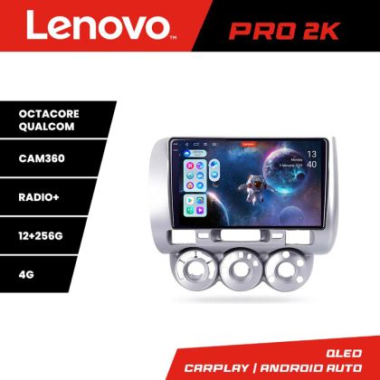 Navigatie Honda Fit Jazz 2004-2008 Android radio gps internet 8 core QLED 2K 12+256 360 Lenovo