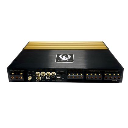 Amplificatoare Phoenix Gold  ZQA6.8 cu DSP, 6 x 150 watts, în 2 sau 4 Ohm, clasa A/B, 6 canale