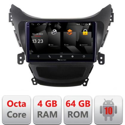 Navigatie Hyundai Elantra 2011-2013 5510-092 Android Octa Core 720p 4+64 DSP 360 camera carplay android auto