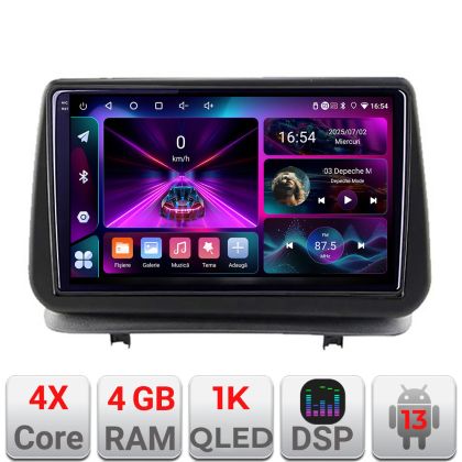 Navigatie Renault Clio 3 2005-2013 A-Clio3  4+64 InCell Display 1K Android Waze USB Navigatie Internet Youtube Radio