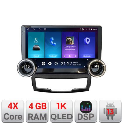 Navigatie Ssangyong Korando 2011- 2013 Kit-159 Edotec  4+64 10.5 inch Incell 1K android Wifi 5Ghz gps internet