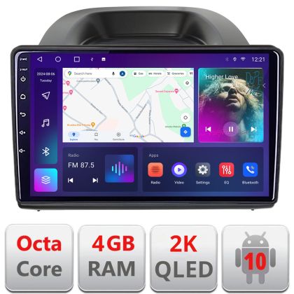 Navigatie Ford Ecosport 2017-2019 Android ecran Qled 2K Octa core 4+32 KIT-ecosport2018+EDT-E410-2K