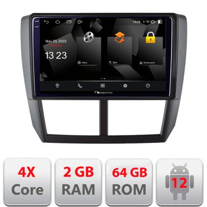 Navigatie Subaru Forester 2007-2013 5230-SU01 Android Ecran 720P Quad Core 2+64 carplay android auto