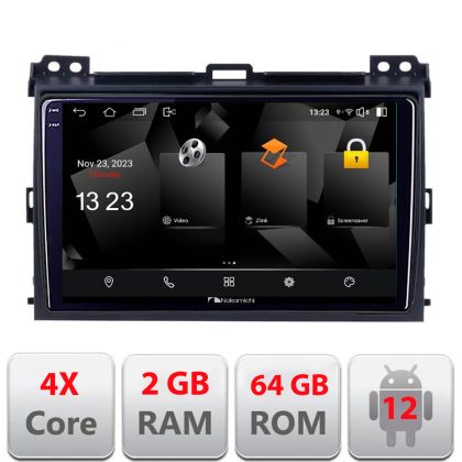 Navigatie Toyota Prado 2007- 5230-456 Android Ecran 720P Quad Core 2+64 carplay android auto