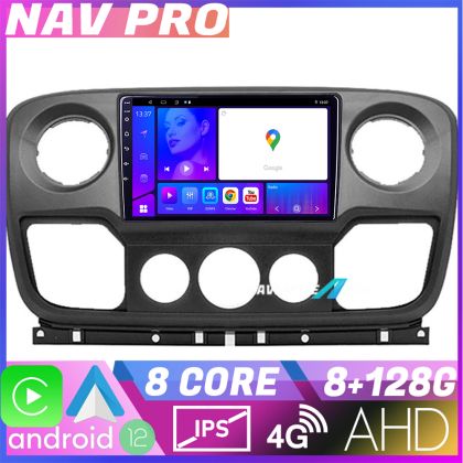 Navigatie Opel Movano, Renault Master 2010-2021 EDOTEC-LITE Android Ecran 720P Octa Core 8+128 Carplay  Android auto v1