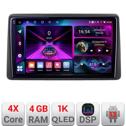 Navigatie Dacia Duster dupa 2019 A-199  4+64 InCell Display 1K Android Waze USB Navigatie Internet Youtube Radio