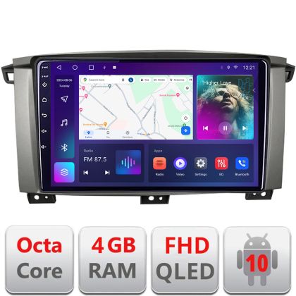 Navigatie Toyota Land Cruiser L100 2002-2006 Android radio gps internet quad core 4+64 carplay android auto KIT-L105+EDT-E310v3
