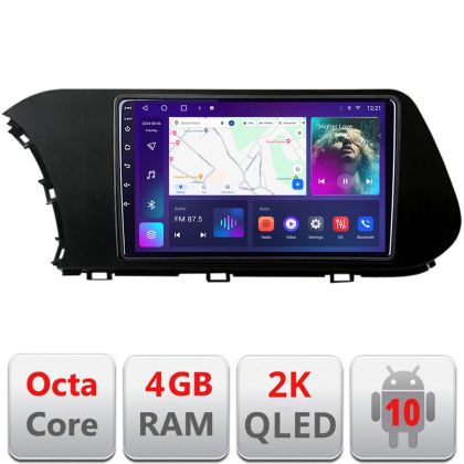 Navigatie Hyundai I20 2020- C-i20 Android Octa Core Ecran 2K QLED GPS 4G 4+32GB 360 KIT-i20+EDT-E410-2K
