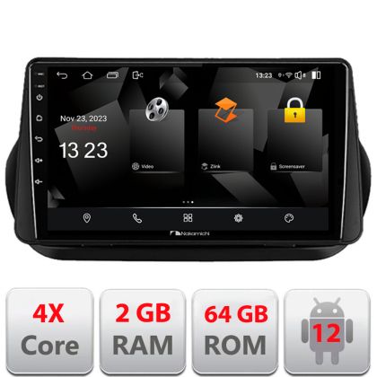 Navigatie Peugeot Bipper, Citroen Nemo, Fiat Qubo 2008-2017 Android radio gps internet quad core 2+64 carplay android auto