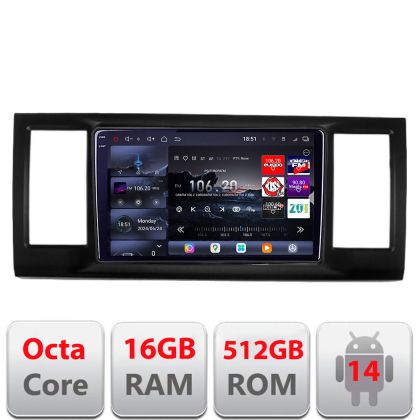 Navigatie VW Caravelle 2015- Edotec Kit-CARAVELLE 8 core QLED 2K 12+256GB 360 Android Waze USB Navigatie Internet Youtube Radio