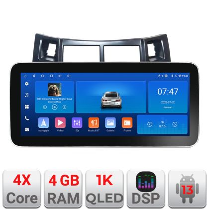 Navigatie Toyota Yaris 2008-2011 K-YARIS08 Edotec 4+64 12.3 inch Incell 1K android Wifi 5Ghz gps internet