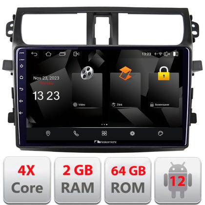 Navigatie Suzuki Celerio 2014-2021 Android Ecran 720P Quad Core 2+64 carplay android auto