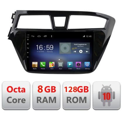 Navigatie Hyundai I20 2015-2018 F-517 Octa Core cu Android Radio Bluetooth Internet GPS WIFI DSP 8+128GB 4G