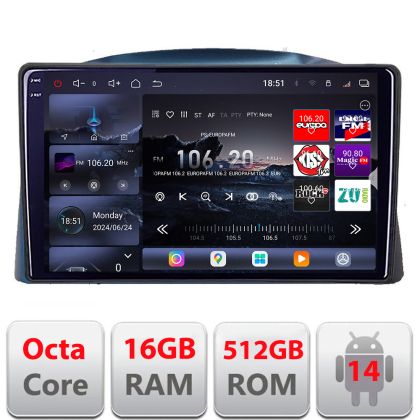 Navigatie Jeep Grand Cherokee 2004-2007 Android radio gps internet 8 core QLED 2K 12+256GB 360 Edotec